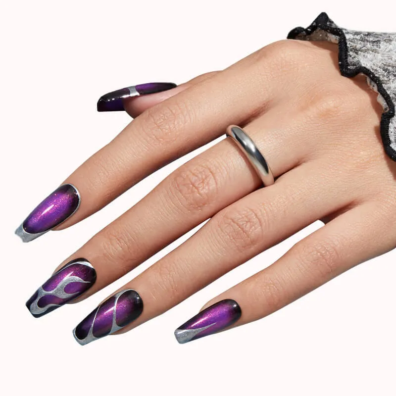 modelones Inspire Gel gellack Night Violet 15ml shimmer lila