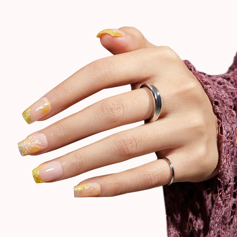 Modelones Inspire Gel Golden Glint gellack 15 ml guld glitter