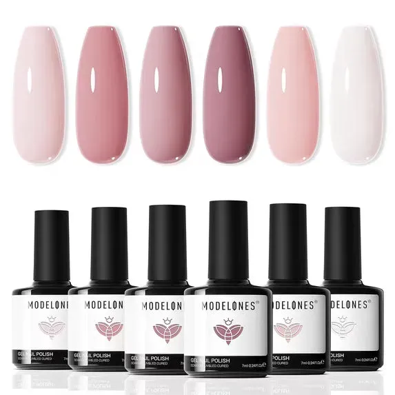 Modelones nude rosa gellack 6-pack neutral