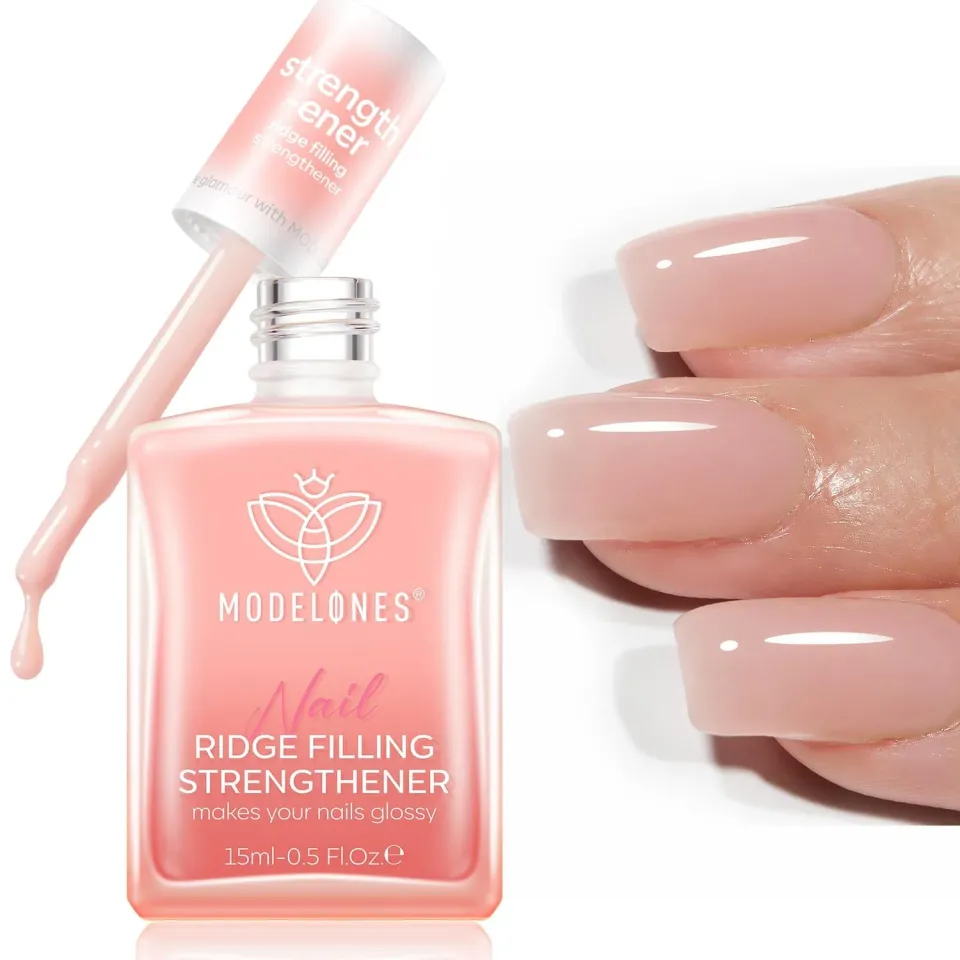 Modelones nagelstärkare rosa nail hardener keratin