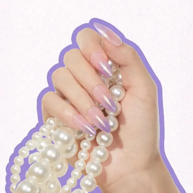 Modelones Aurora Blooms nagellack 6-pack rosa blå skimmer