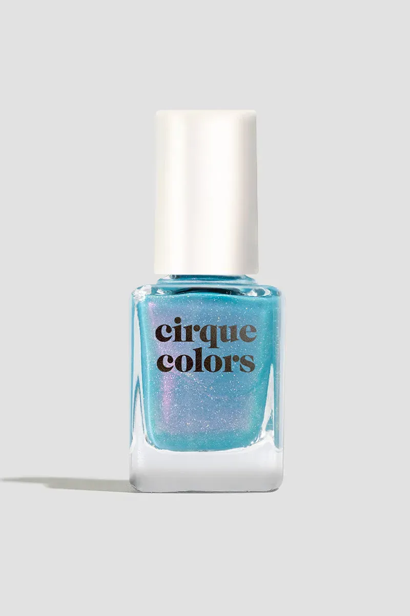 Cirque Colors Palm Springs nagellack cyanblått shimmer