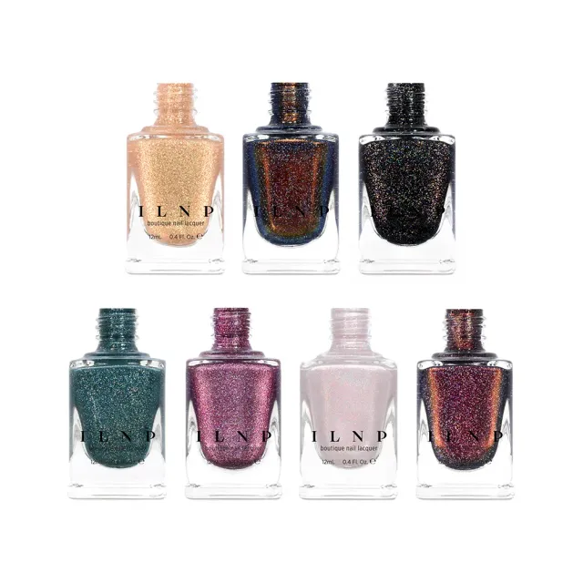 ILNP Dark Romance Collection nagellack 7-pack mörk