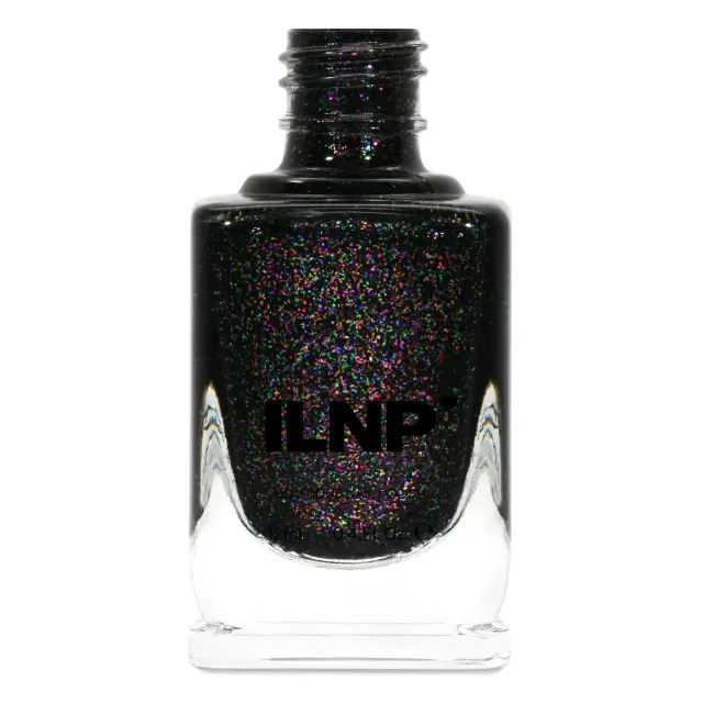 ILNP Cursed nagellack svart jelly shimmer
