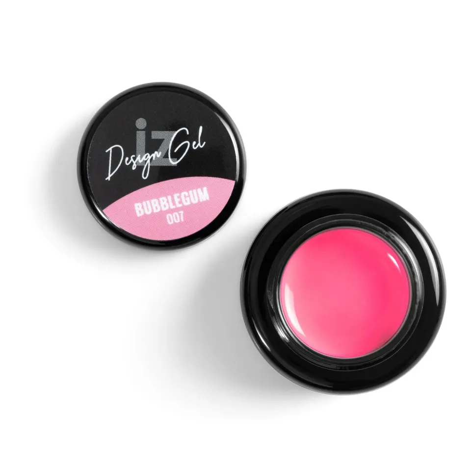 Iz Beauty Design Gel Bubblegum DG007 nagelgel 5g neonrosa