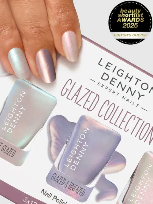 Leighton Denny Glazed Collection nagellackset 3x13,5 ml glansigt