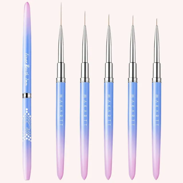 Makartt Liner nagelpenslar 5-pack 7-25 mm linjer
