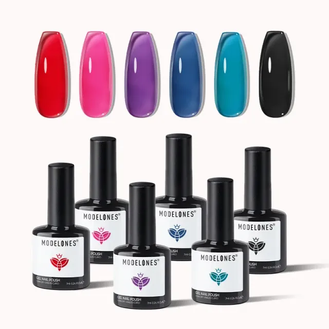 Modelones Jewel Dusk gellack 6-pack jelly juveltoner
