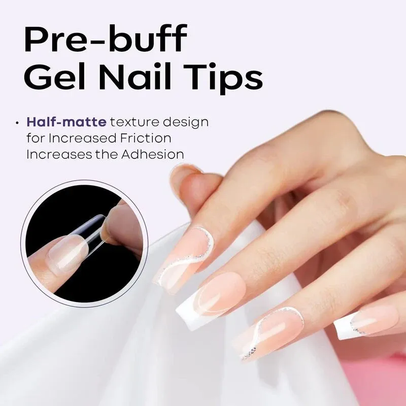 Modelones Full Cover Short Coffin nageltippar kort kista