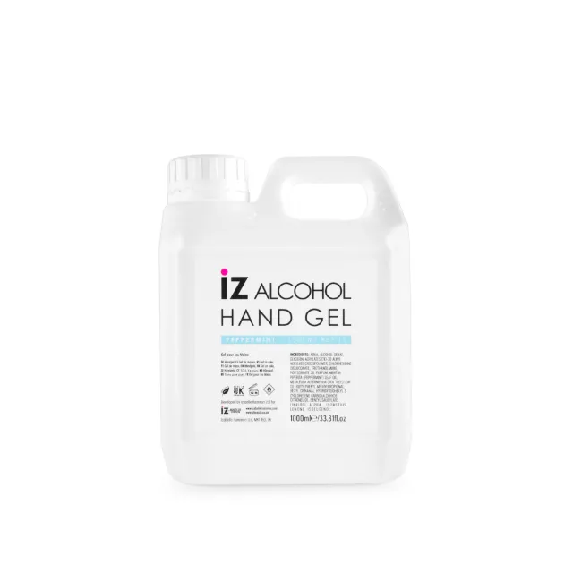 Iz Beauty Peppermint Hand Gel refill 1 liter pepparmint