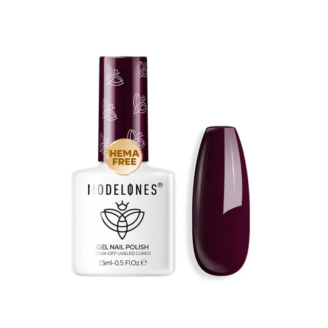 Modelones Dark Plum gellack 15 ml krämig HEMA-fri