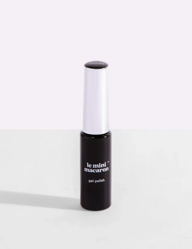 Le Mini Macaron Le Gel Polish Liner gellack Licorice svart