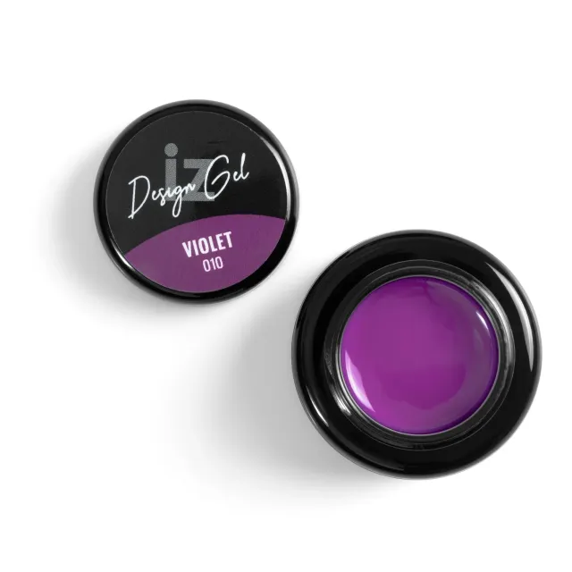 Iz Beauty Design Gel Violet DG010 nailartgel neonlila