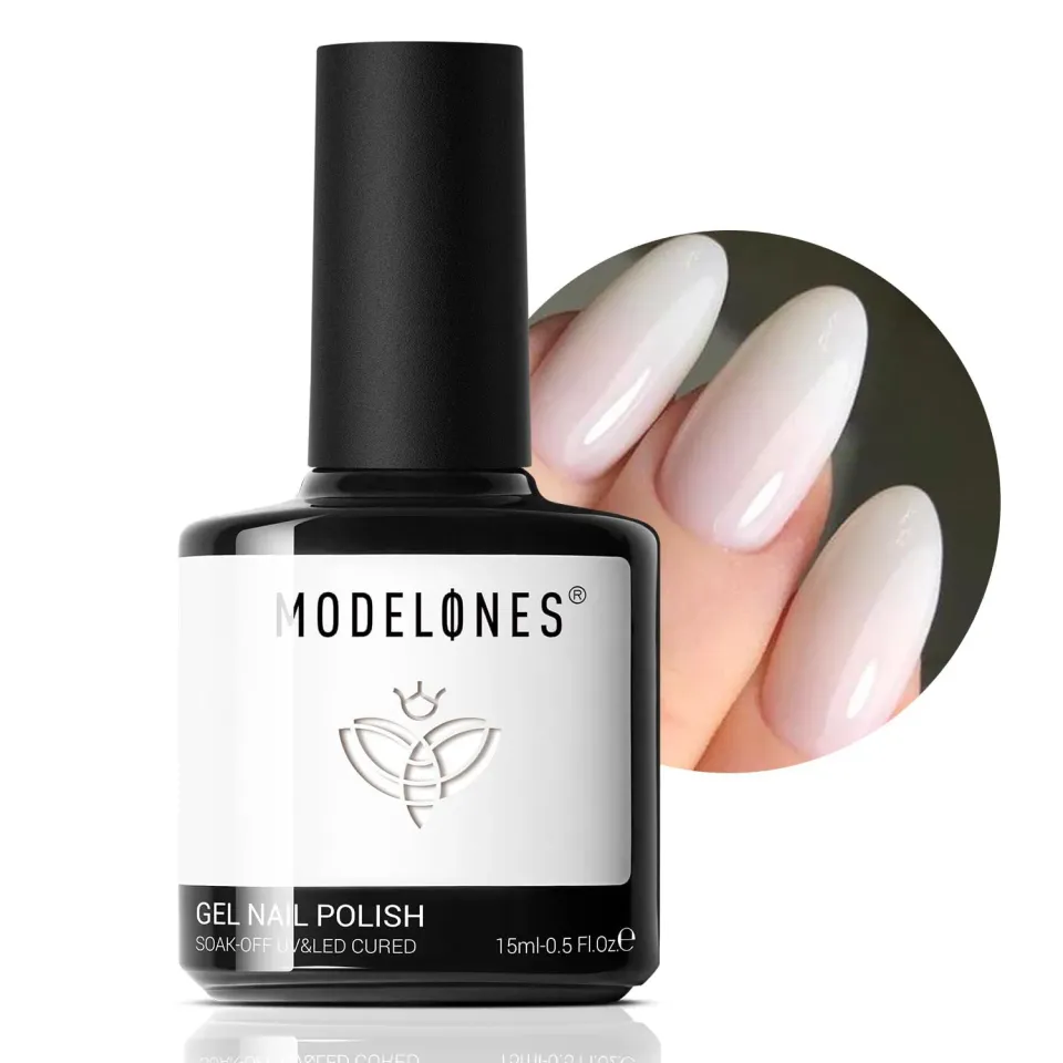 Modelones Inspire Gel Milky White gellack 15 ml mjölkvit jelly