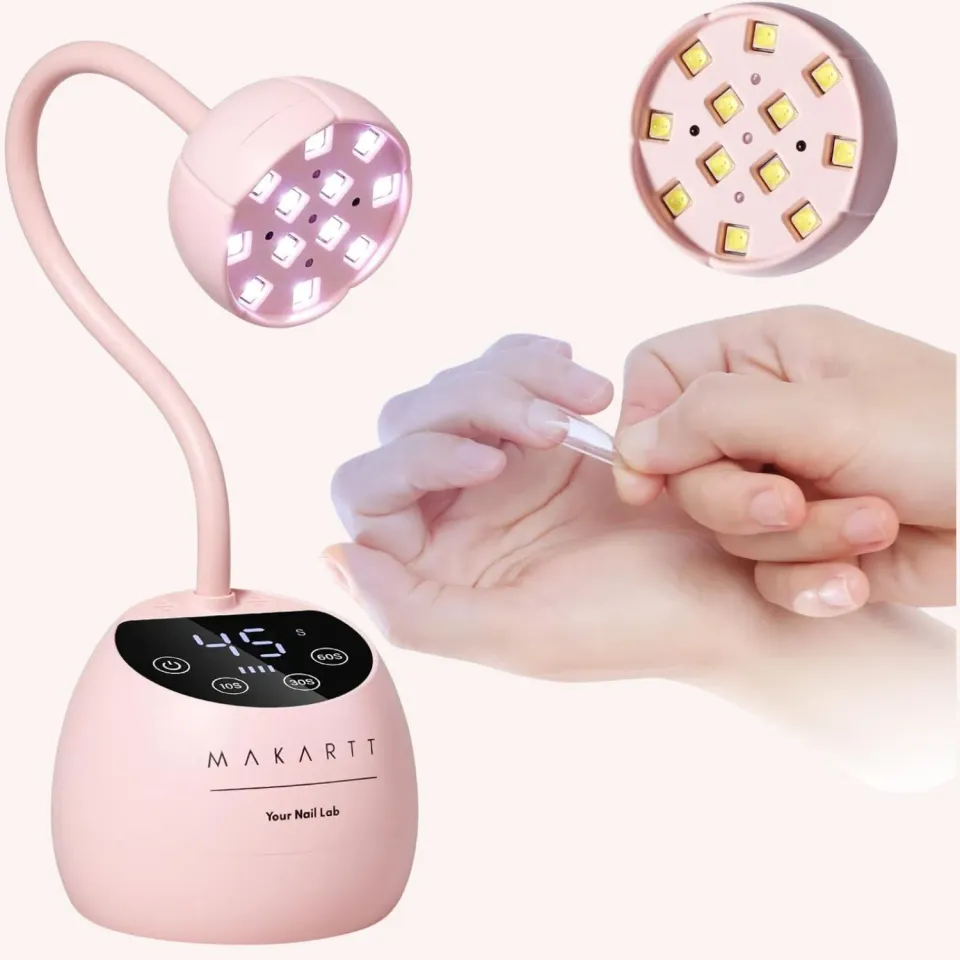 Makartt Gooseneck UV LED nagellampa 39W rosa
