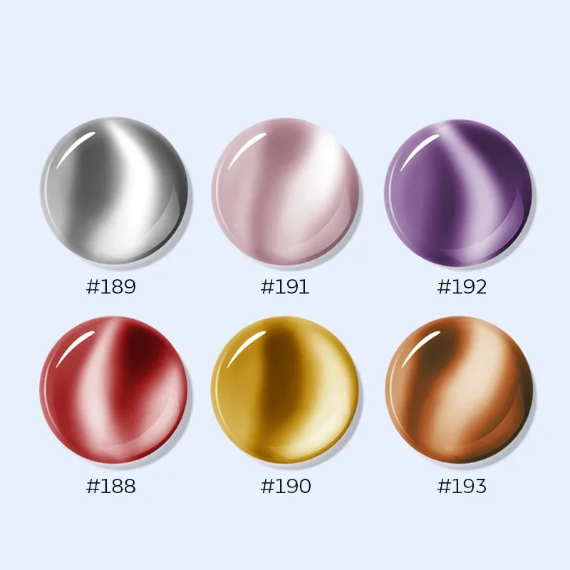 Modelones Magic Mirror nagellackset 6-pack – skimrande toner