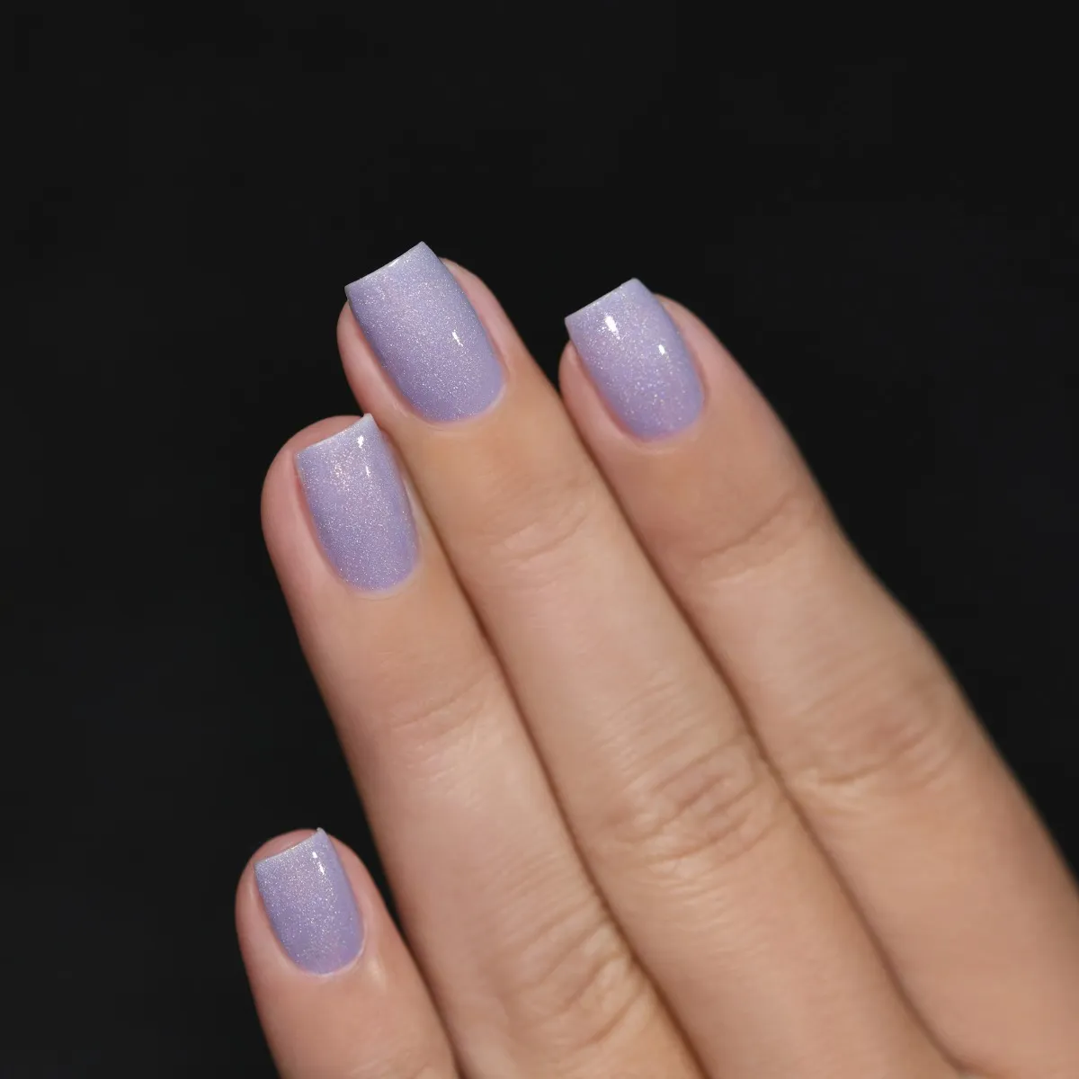 ILNP ASAP nagellack ljusblå creme holo
