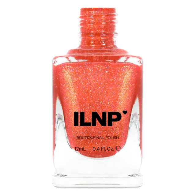 ILNP On Location nagellack orange korall holografiskt