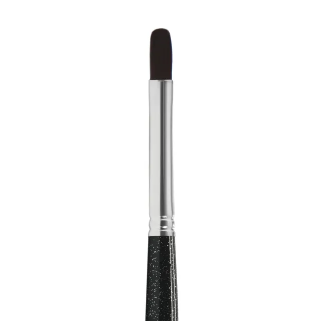 Iz Beauty Filbert 6 gelpensel glitterskaft syntet