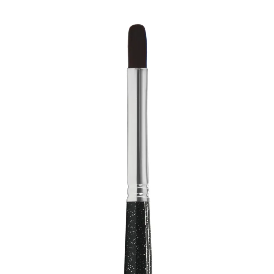 Iz Beauty Filbert 6 gelpensel glitterskaft syntet