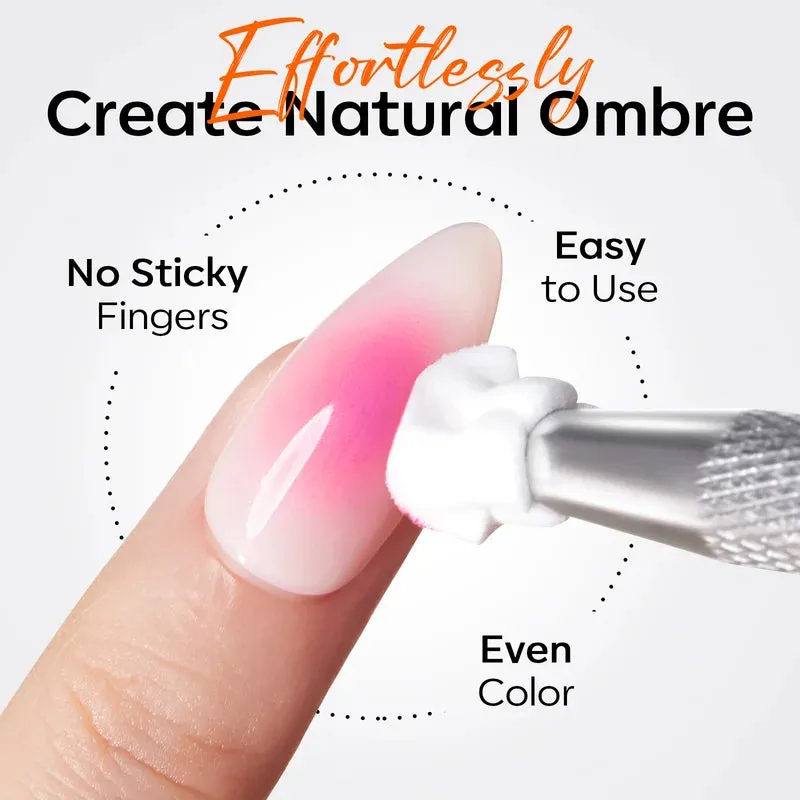 Modelones Nail Art svamp ombre 100-pack penna