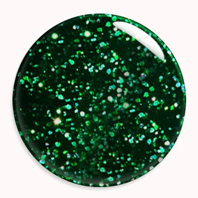 Modelones Inspire gellack 2098 grön glitter 15 ml