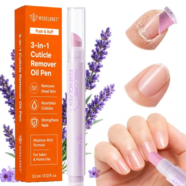 Modelones nagelbandspenna 3-i-1 lavendel