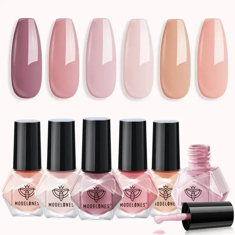 Modelones Blooming Petals nagellack 6-pack nude rosa