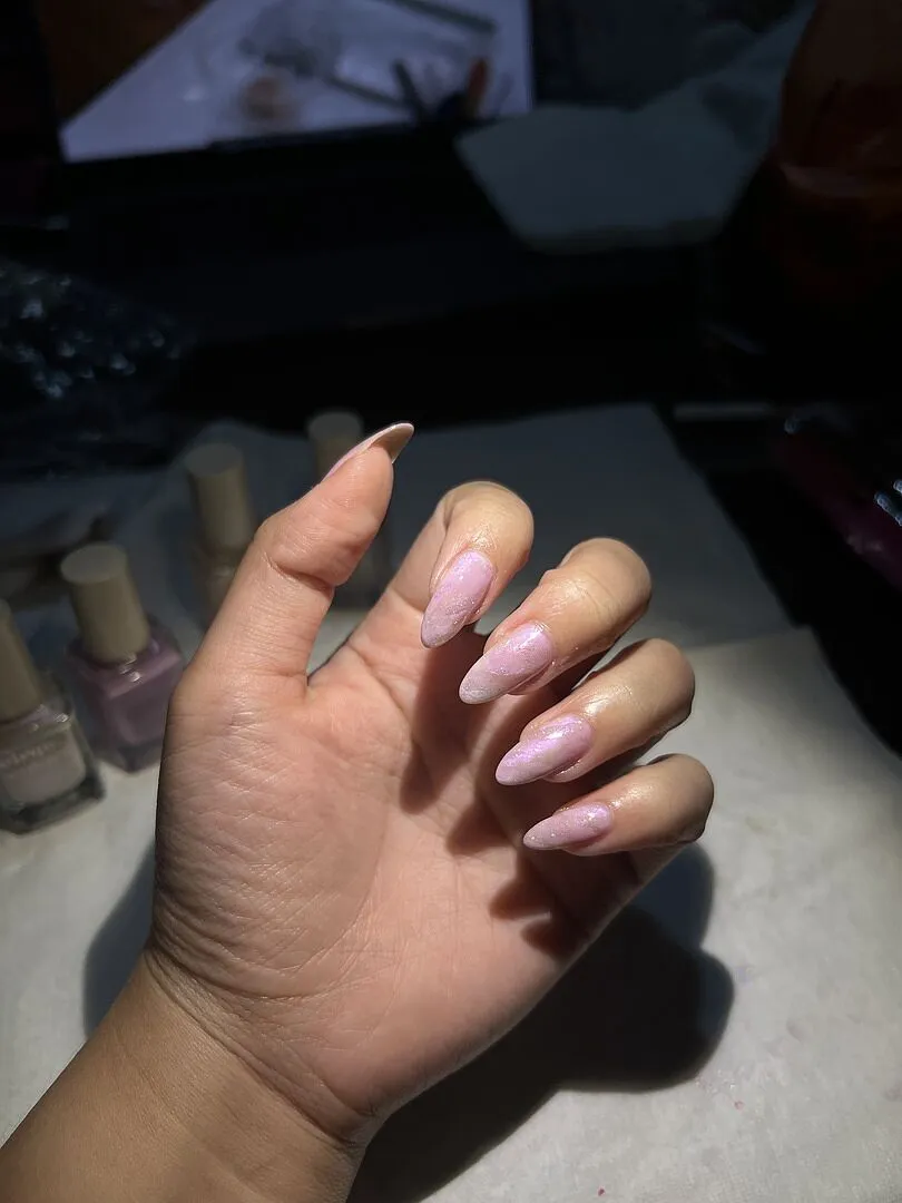 Cirque Colors Siren pärllack vit-lila hologlitter