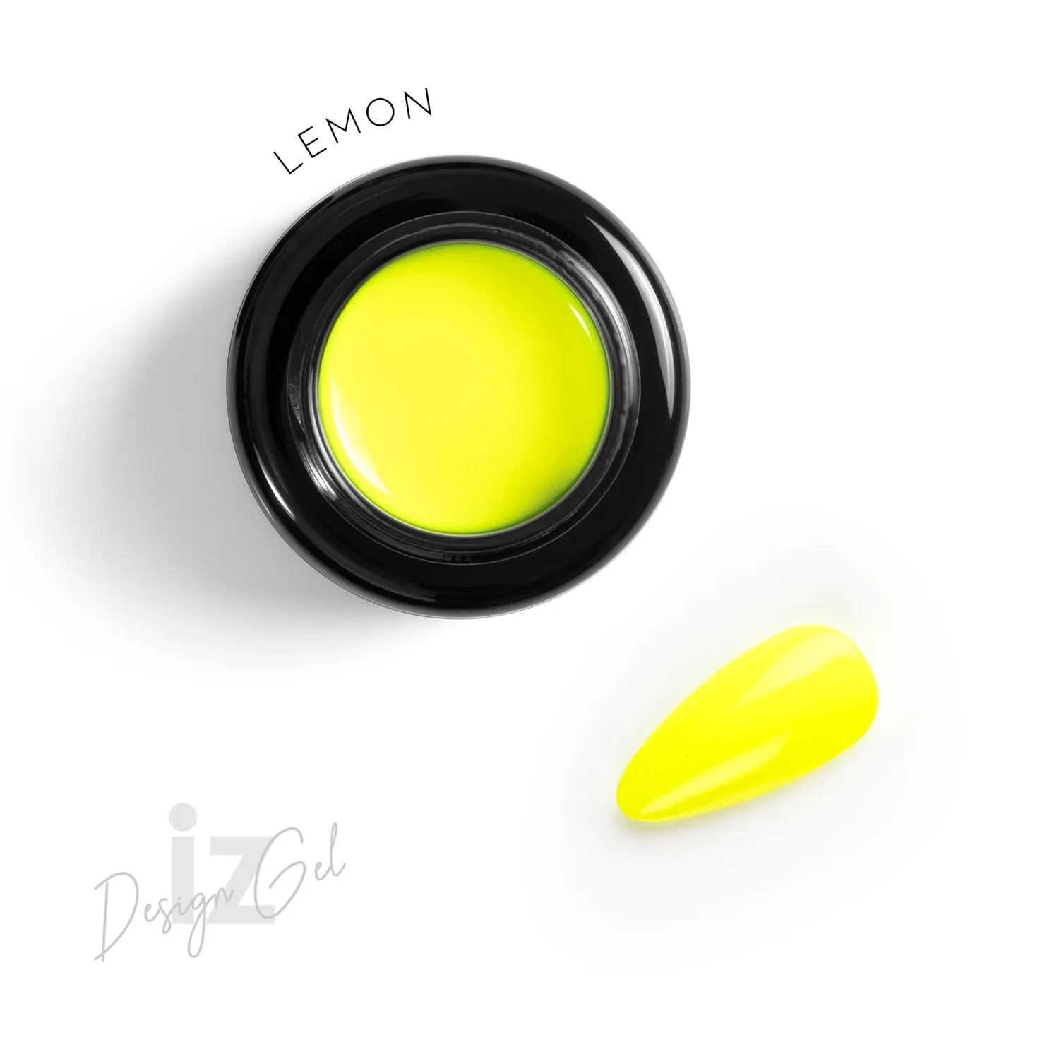 Iz Beauty Design Gel Lemon DG016 nagelgel 5g neongul