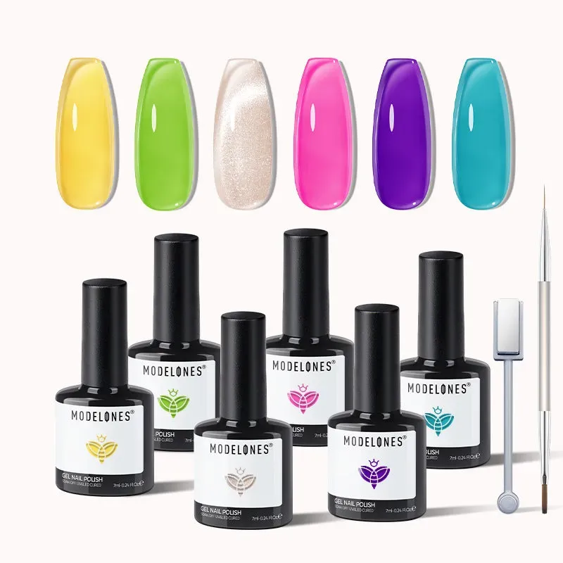 Modelones Gelee Gleam gellack 6-pack jelly cat eye