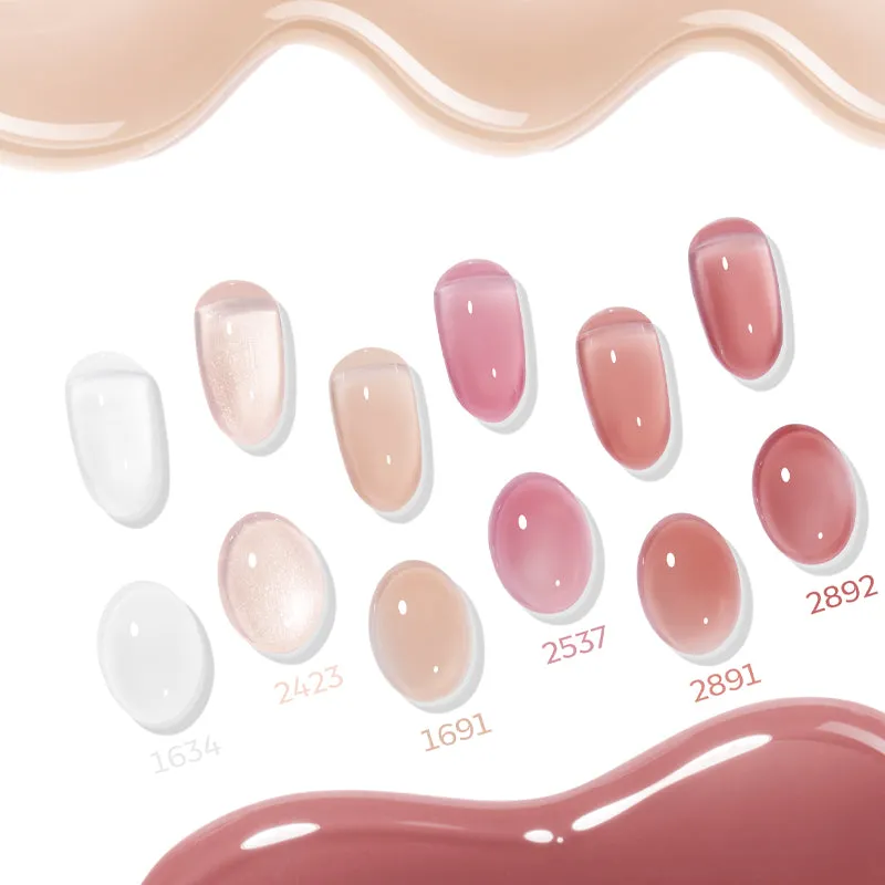 Modelones Lunar Glow gellackset 6 färger jelly nude
