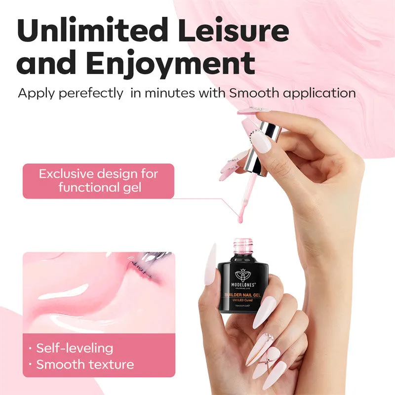 Modelones Builder Gel Tender Pink nagelgel 15ml rosa