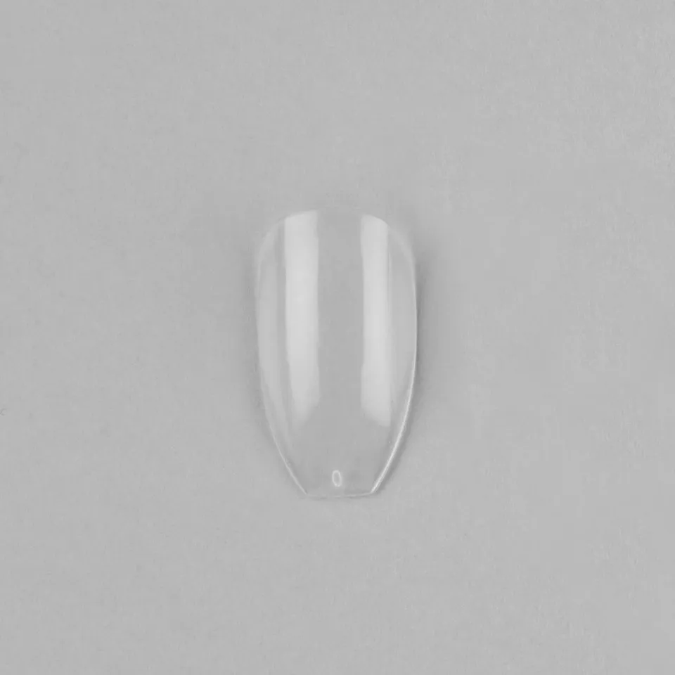 Iz Beauty Clear Medium Coffin nageltippar 50-pack transparent
