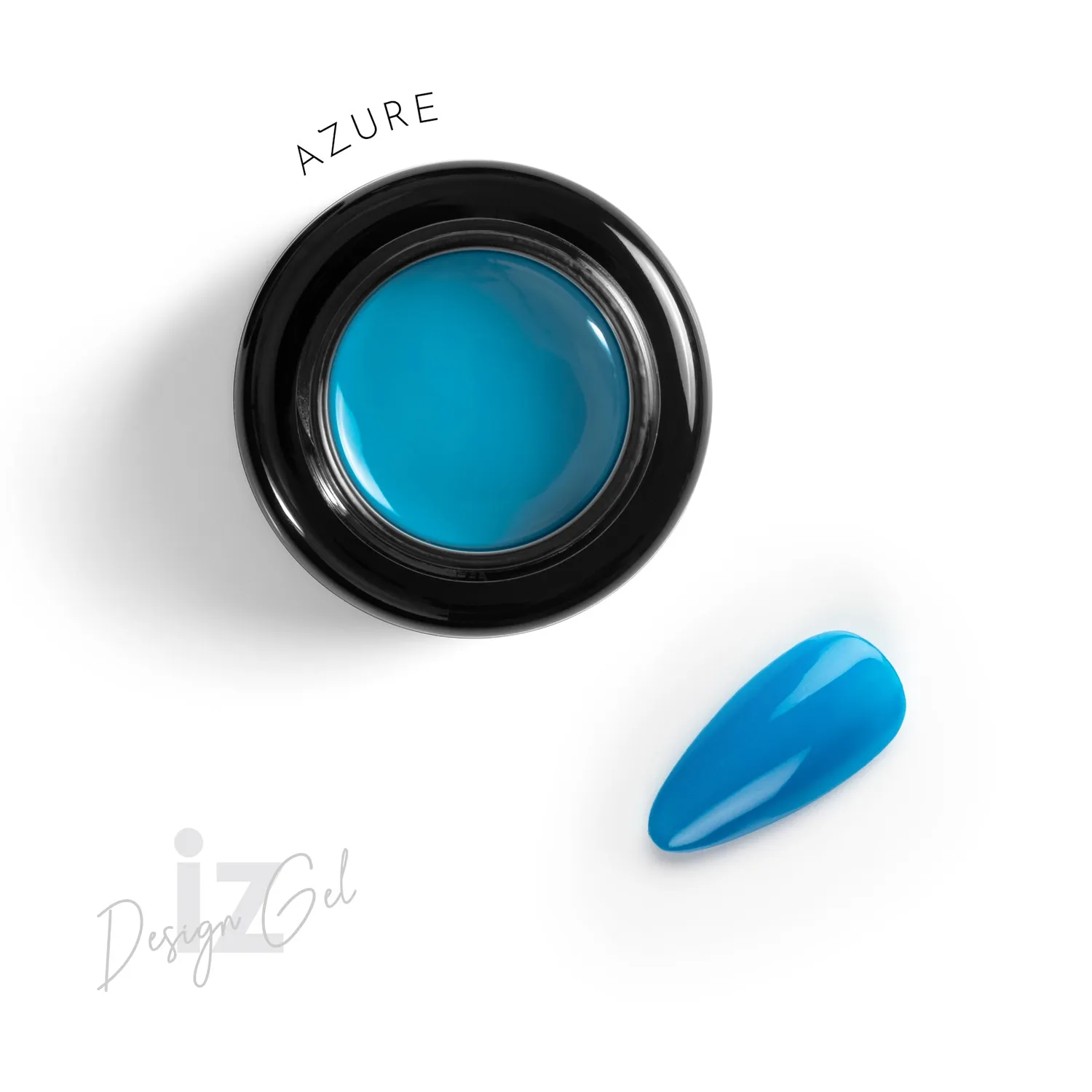 Iz Beauty Design Gel Azure DG012 nagelgel sky blue 5g HEMA-fri