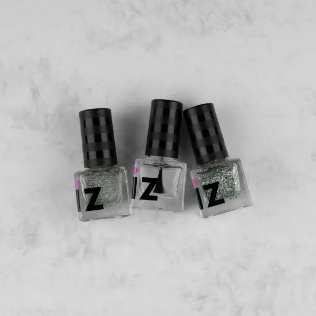 Iz Beauty Party Like Gatsby Silver Edition nagellacksset 3x6 ml glitter