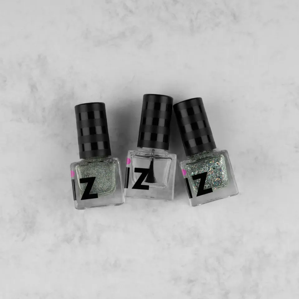 Iz Beauty Party Like Gatsby Silver Edition nagellacksset 3x6 ml glitter