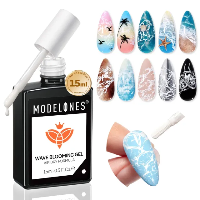 modelones Wave Blooming Gel 15 ml blå