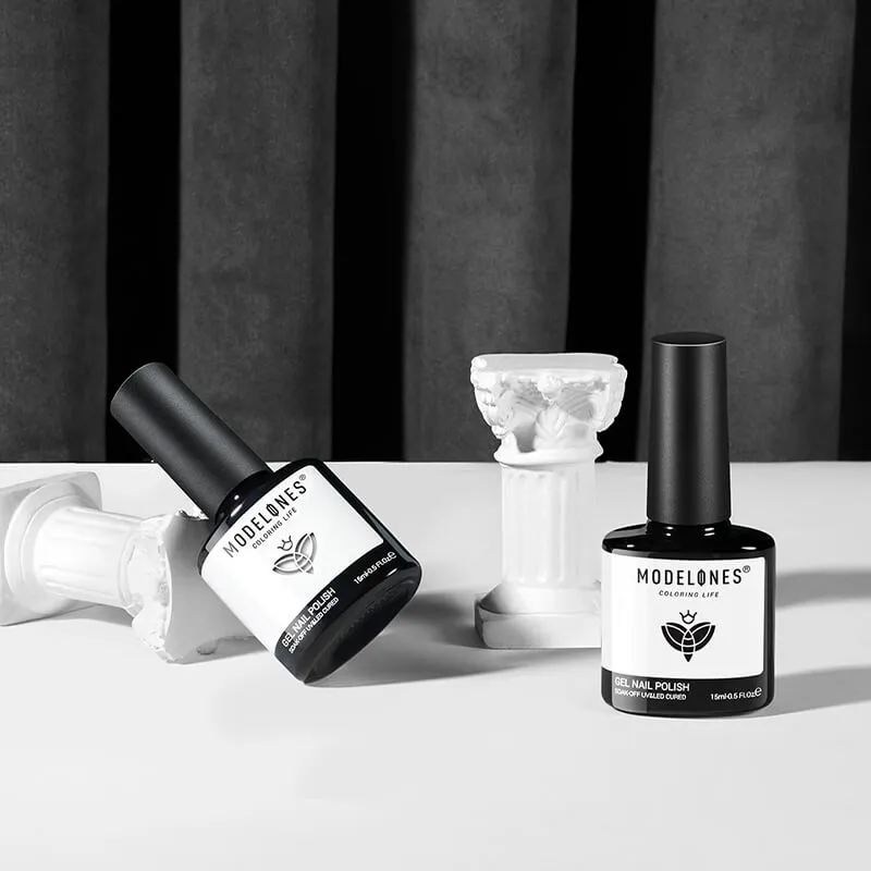 Modelones Swan gellack 2-pack svart vit täckande