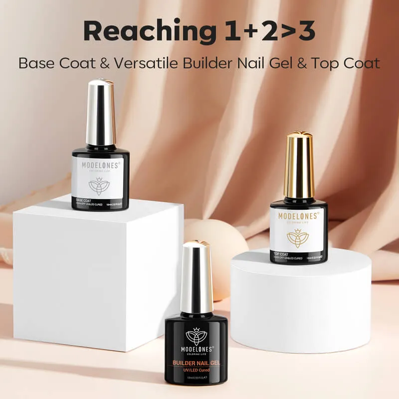 Modelones 7-in-1 Builder nagelgel set 10 ml klar