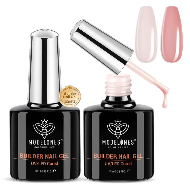 Modelones Builder Gel Nude Pink nagelgel duo 2x10ml