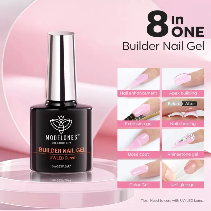 Modelones Builder nagelgel baby pink 15ml krämig