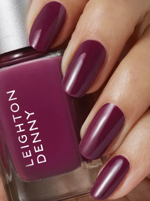 Leighton Denny Tough Love nagellack 13,5 ml djup plommon