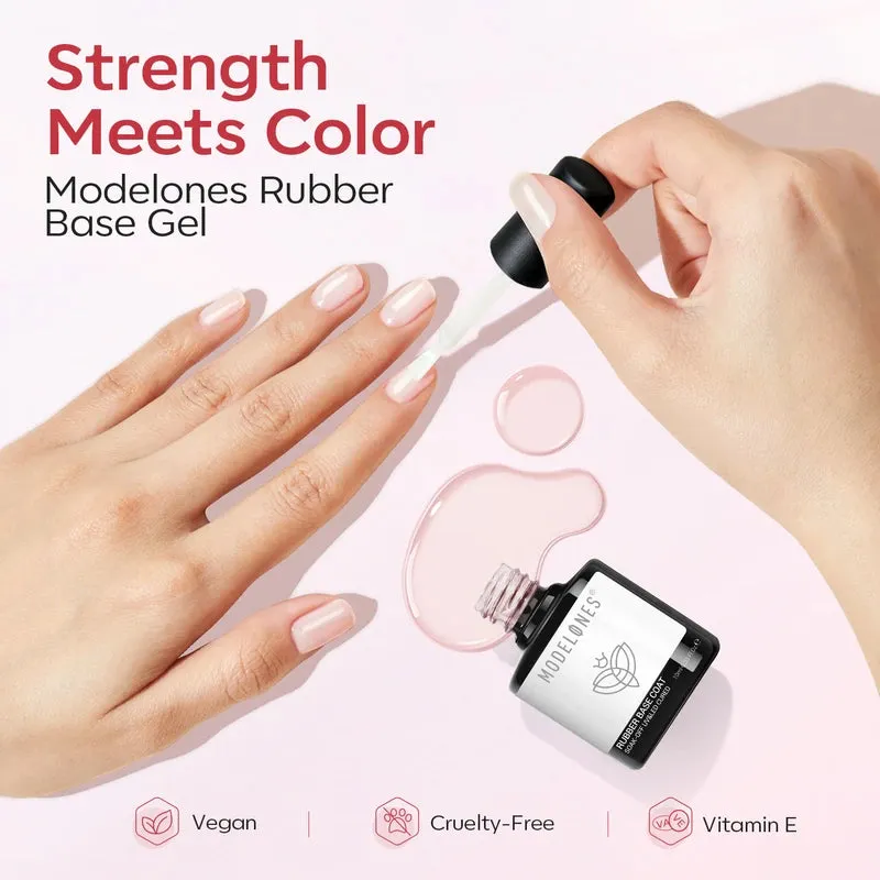Modelones Rubber Base Coat basgellack 6-pack nude