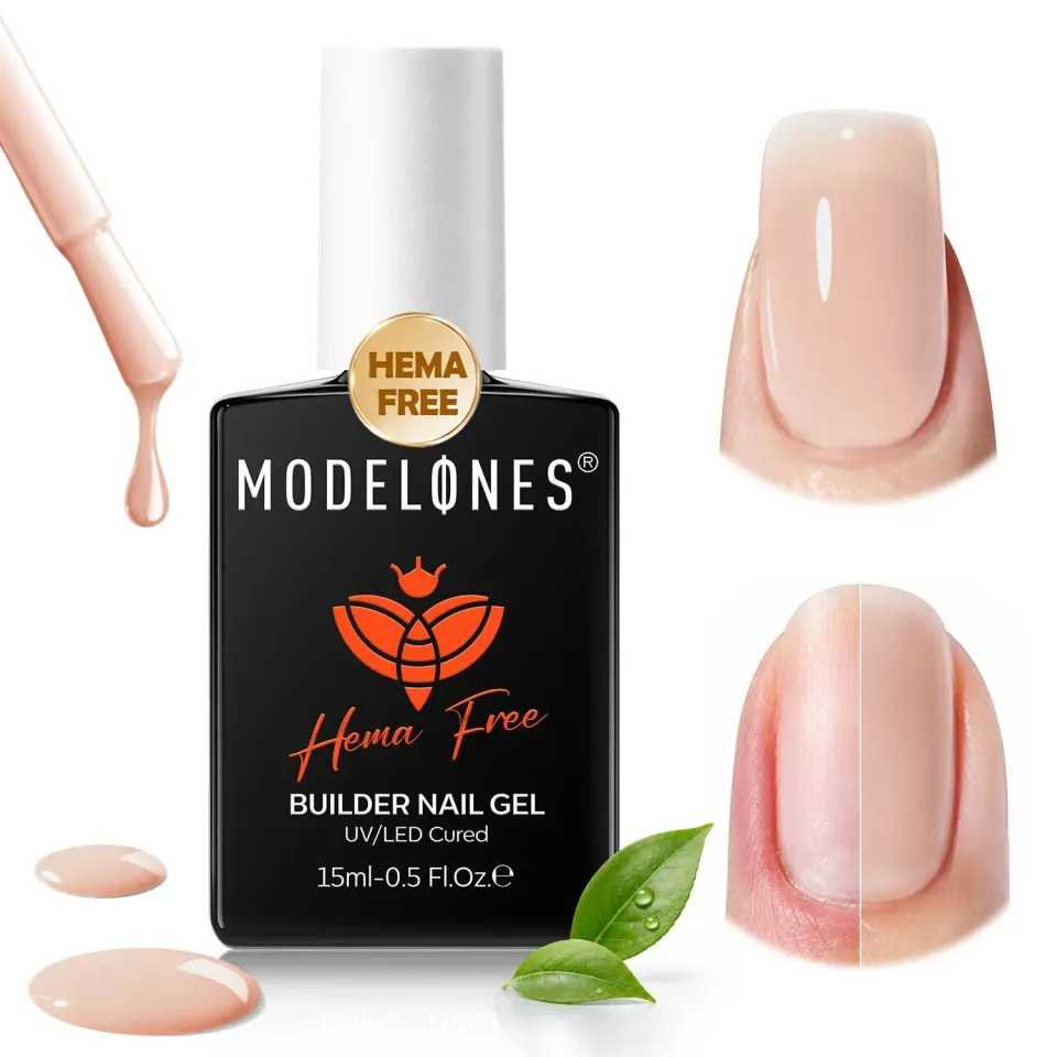 Modelones Sand Nude builder gel byggel 15ml HEMA-fri