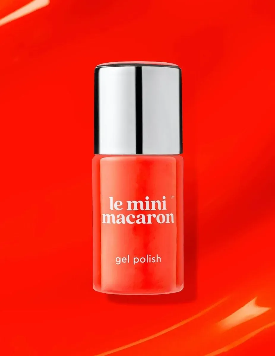 Le Mini Macaron Copacabana gellack neon orange-rosa