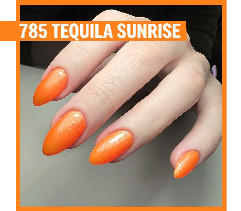 Calgel Tequila Sunrise CG785 färggel 4g neonorange