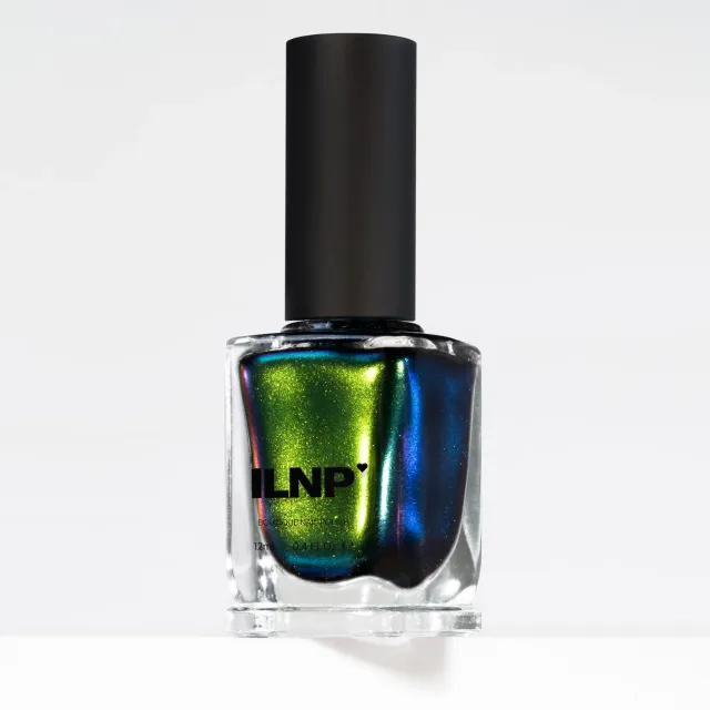 ILNP Reminisce Ultra Chrome nagellack grön-blå skiftande