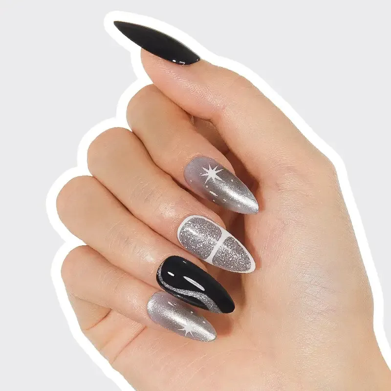 Modelones Smoke And Ice nagellacksset 6 färger cat eye