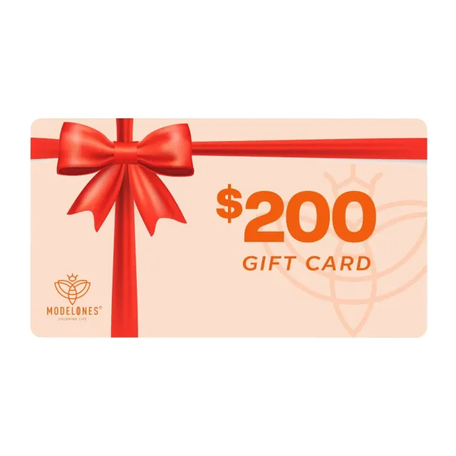 Modelones presentkort 200 USD digitalt e-presentkort